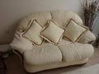 TWO IVORY Sofa's,  One 3 seater and one 2 seater ivory....