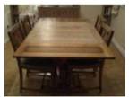 Dinning table and four chairs will comfortably seat 6.....